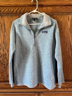 Patagonia Light Blue Quarter-Zip Pullover